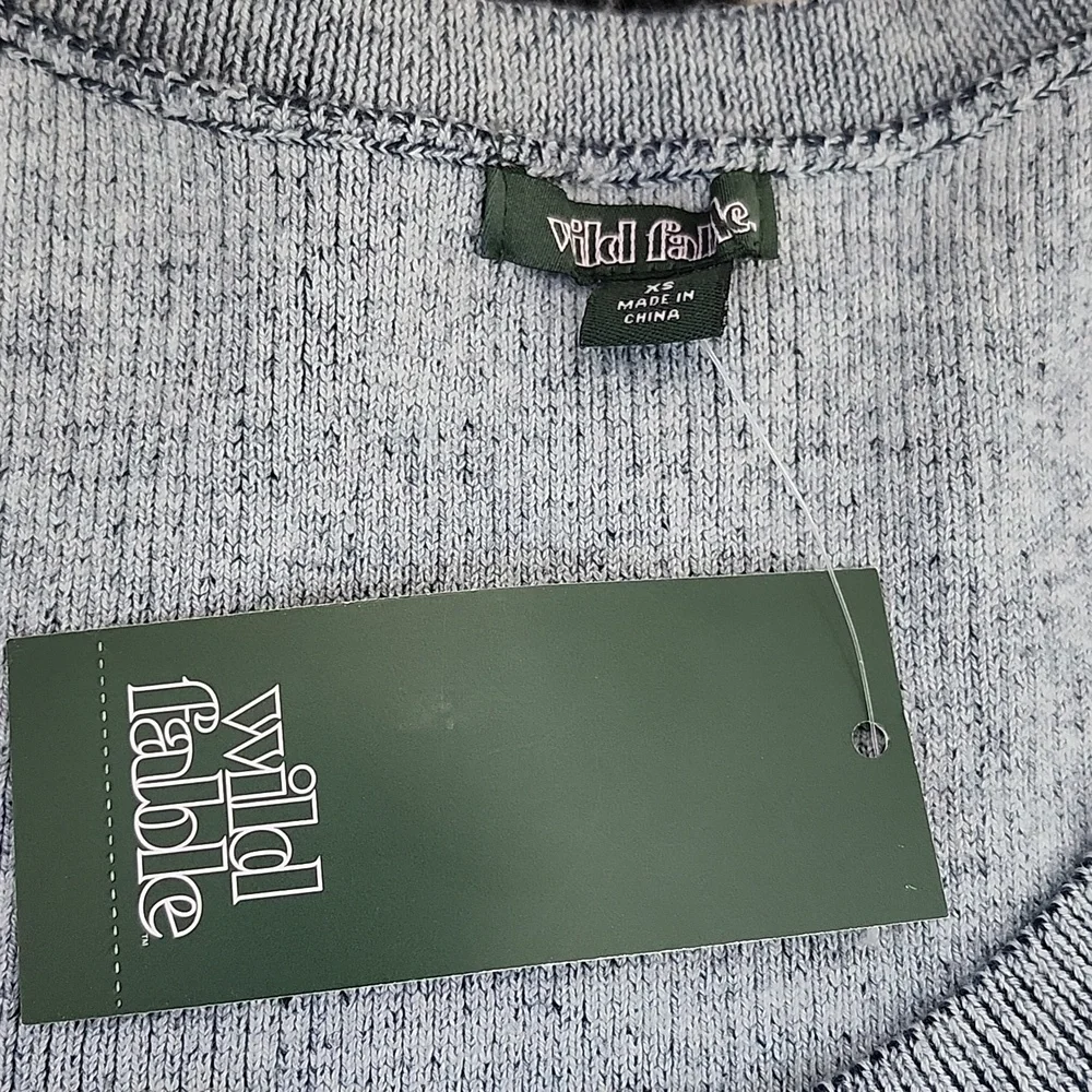 Wild fable Striped blue Cardigan, xs - Picture 2 of 8